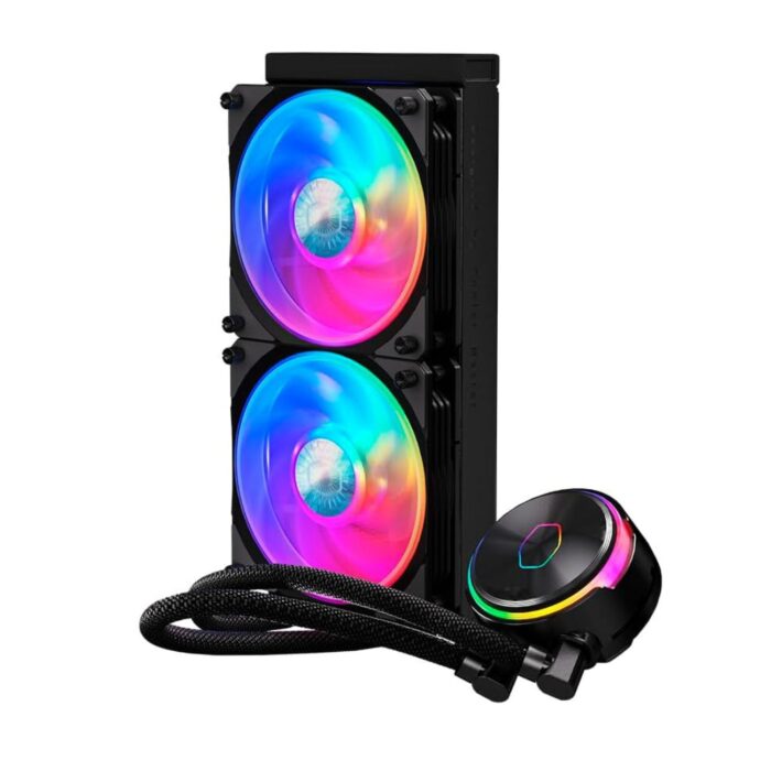 Cooler Master MasterLiquid PL240 Flux - Sistema di Raffreddamento a Liquido AIO per CPU, Radiatore 240 mm, Controller RGB di Gen 2 - Supporta AMD AM5 e Intel LGA 1700 - immagine 2