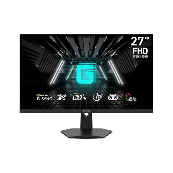 Msi G274F monitor gaming 27", 180 Hz, 1ms, rapid IPS, FHD (1920x1080), g-sync compatibile, console mode - night vision, anti-flickr, less blue light