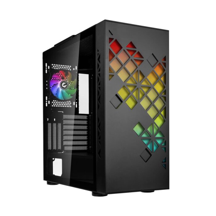 Net Rig Vortex Viper - Pc Gaming - Ryzen 5 7600 Boost clock di 5,1Ghz e 6 core, RTX 4060 8GB, 16GB di Ram DDR5 con frequenza di 5600Mhz, SSD NVME M.2 1TB, Windows 11 Professional