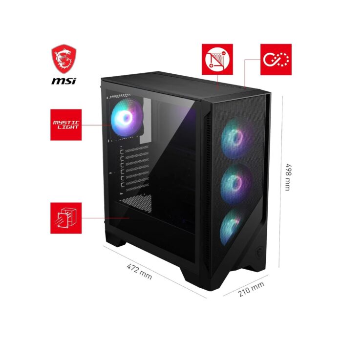 Net Rig Pegasus Edge - Pc Gaming - Intel Core i7-13700 Boost clock di 5.2Ghz e 16 core, RX 7800 XT 16GB, 32GB di Ram DDR5 CL30 con frequenza di 6000Mhz, SSD NVME M.2 1TB, Windows 11 Professional - immagine 3