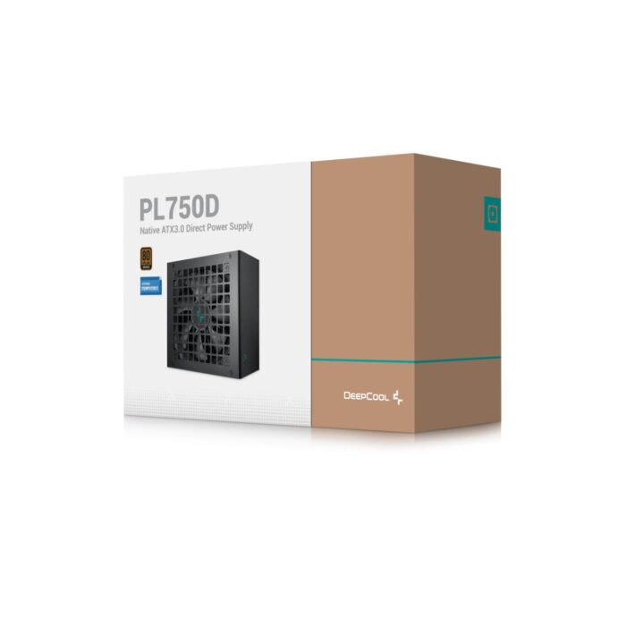 Alimentatore DeepCool PL750D – 750W, non Modulare, ATX 3.1 e PCIe 5.1, Certificazione 80 PLUS Bronze, Nero